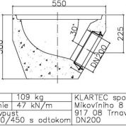 UV DNO s odtokom DN 200